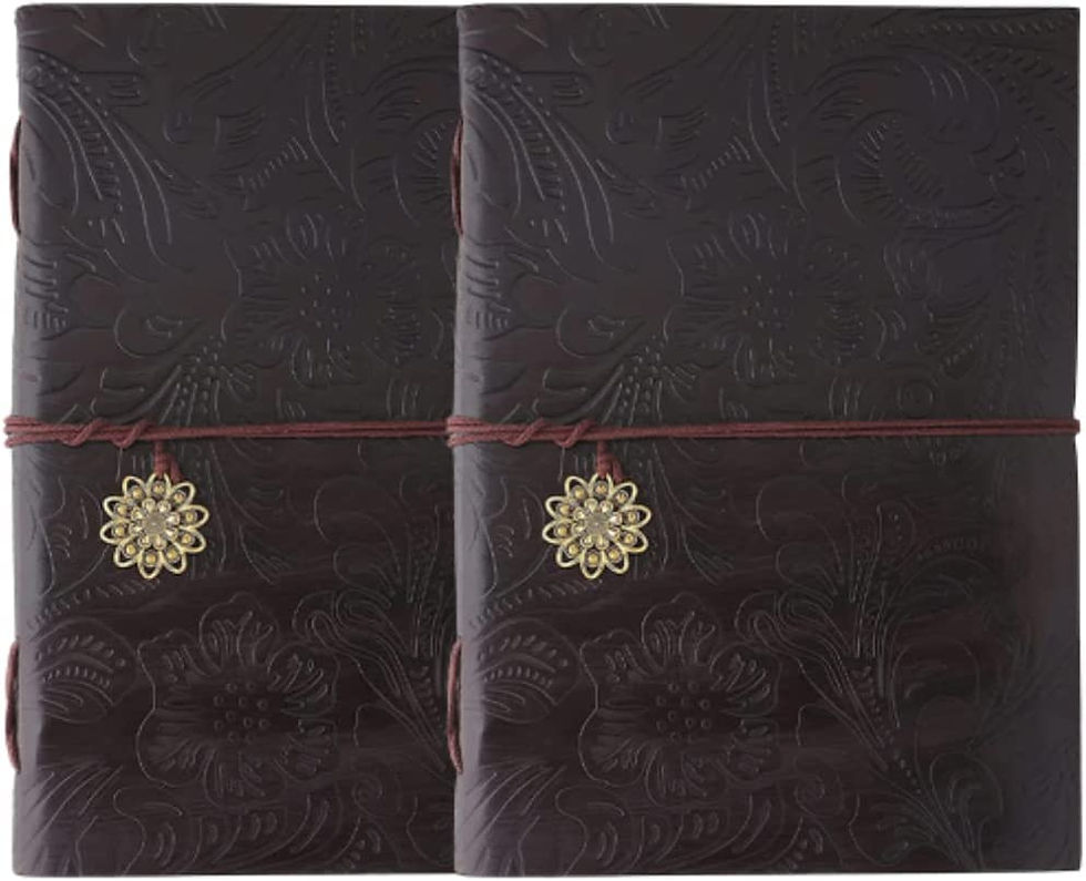 Thumbnail: NAQSH Handmade Unlined Leather Journal - Vintage Writing Journal For Men And Wo