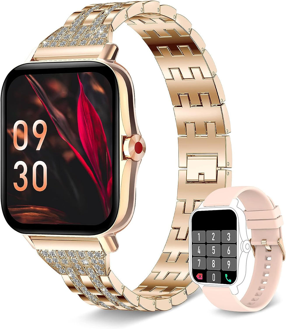 Thumbnail: Iaret Smart Watch for Women(Call Receive/Dial), Fitness Tracker Waterproof Smar