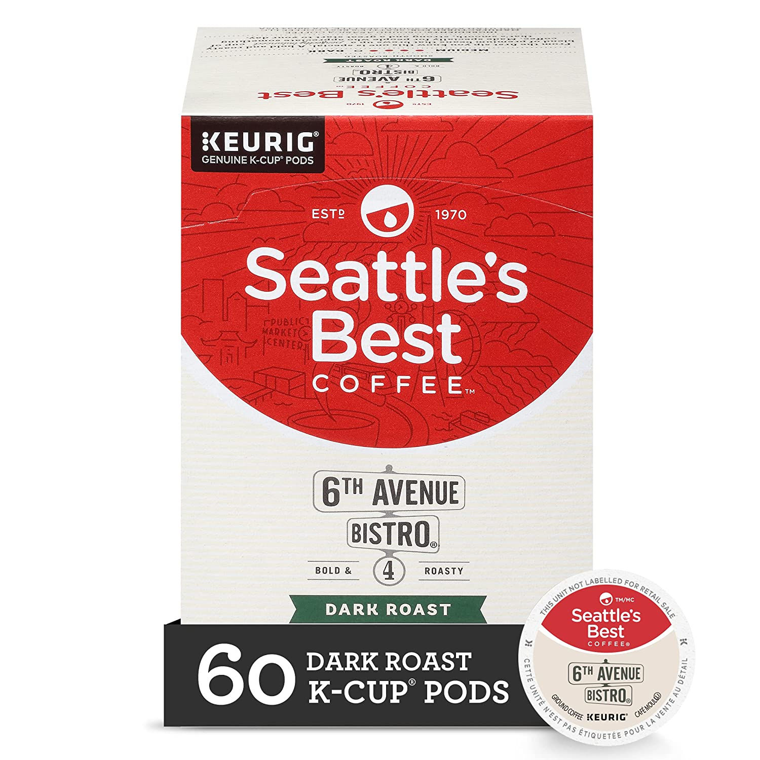 Seattle's Best Coffee K-Cup Coffee Pods—Medium Roast Coffee—Breakfast Blend