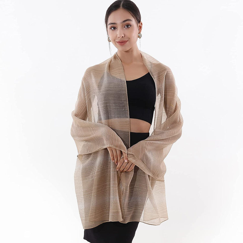 Thumbnail: RIIQIICHY Womens Scarf Shawls and Wraps for Evening dresses Pashmina Formal Sha