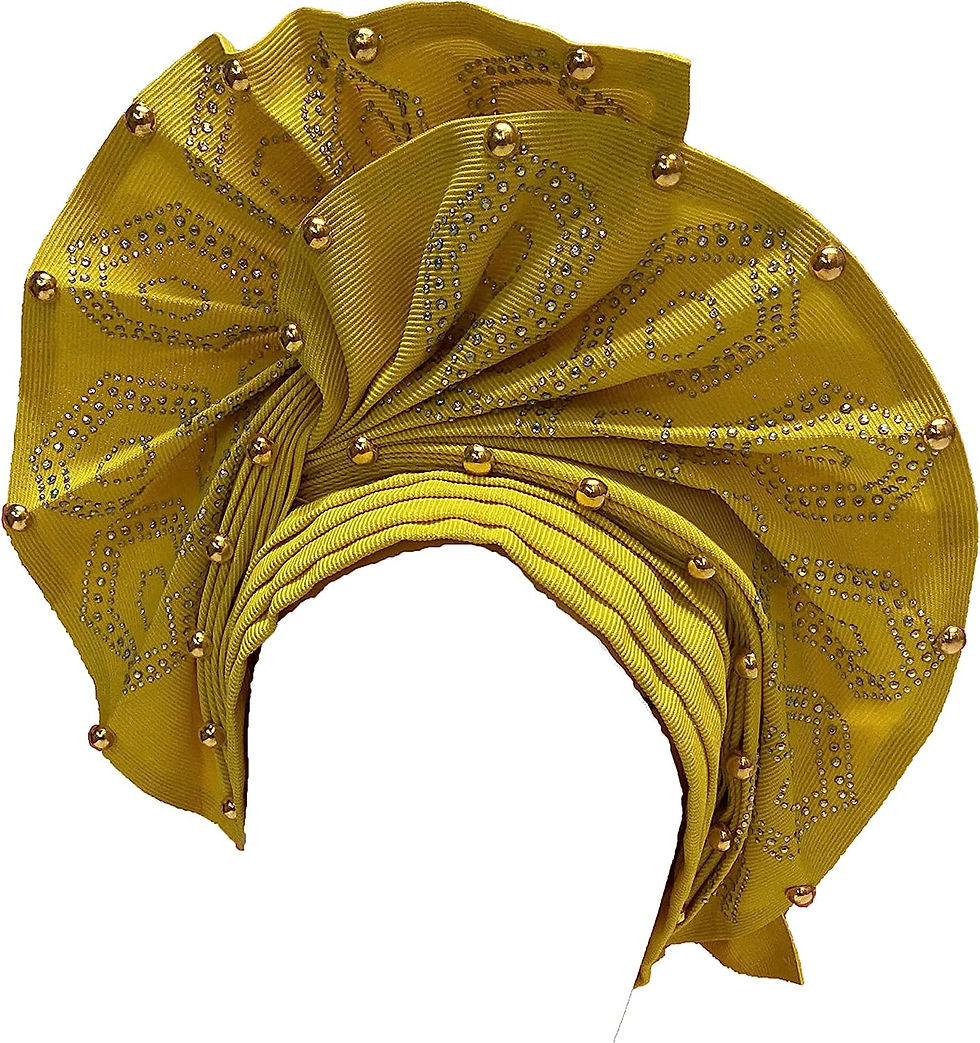 Thumbnail: Nigerian ASO Oke Auto Gele Headtie Already Made African Headties Women Head Wra