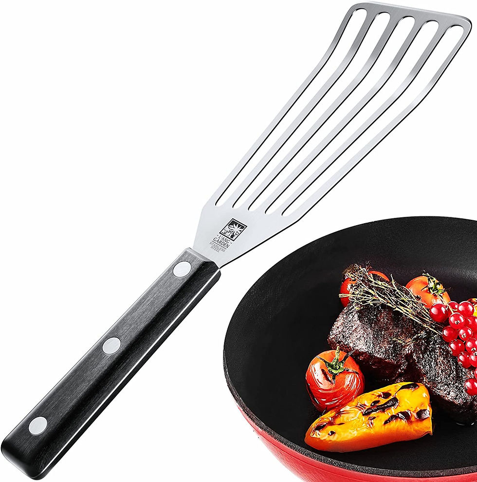 Thumbnail: Slotted Fish Spatula Stainless Steel - 11-inch Thin Spatula Heat Resistant with