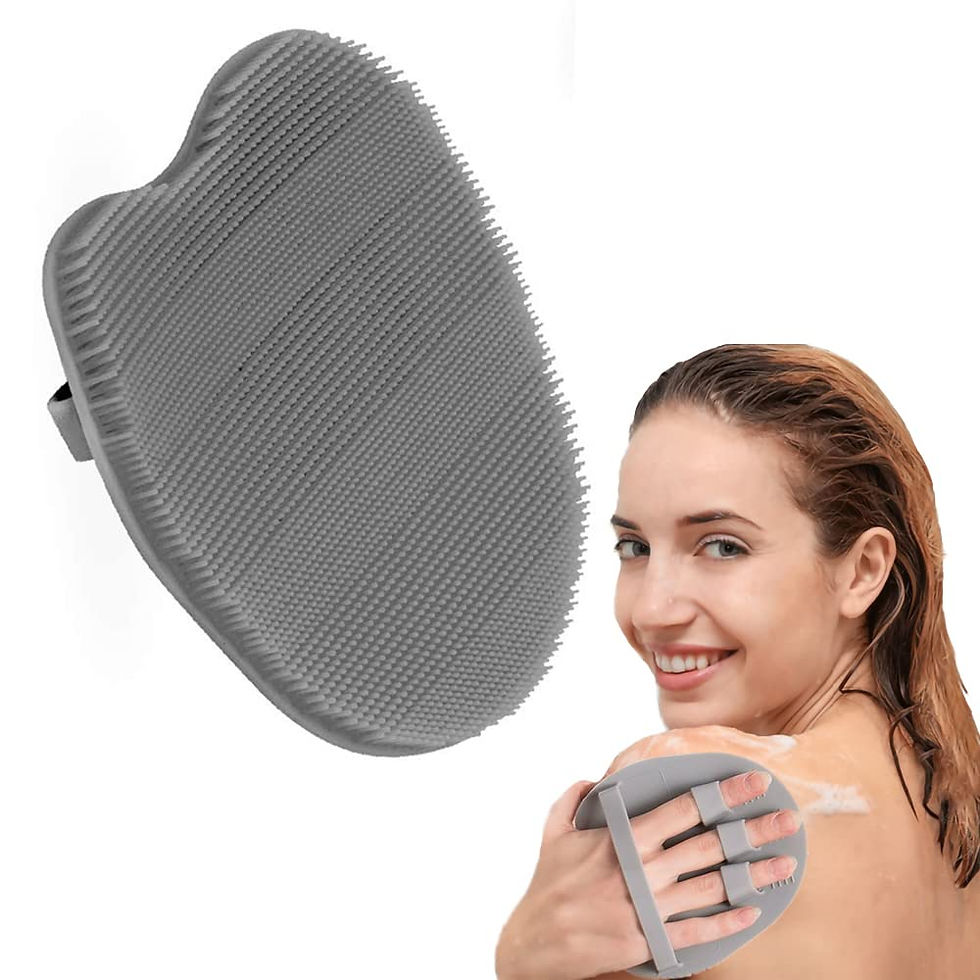 Thumbnail: RamPula Silicone Body Scrubber, Silicone Loofah, Bath Back Cleaning Scrubber, S