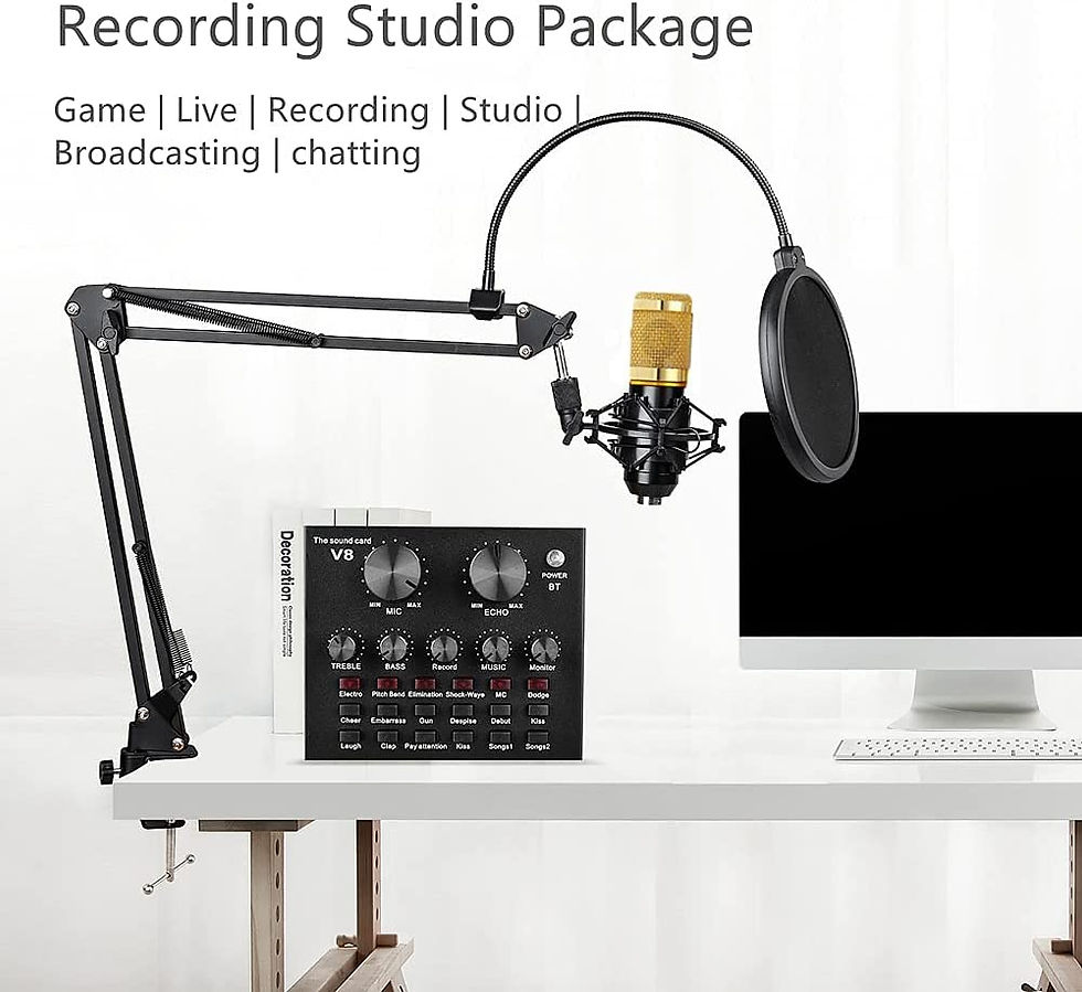 Thumbnail: Podcast Equipment Bundle, BM-800 Recording Studio Package with Voice Changer, L