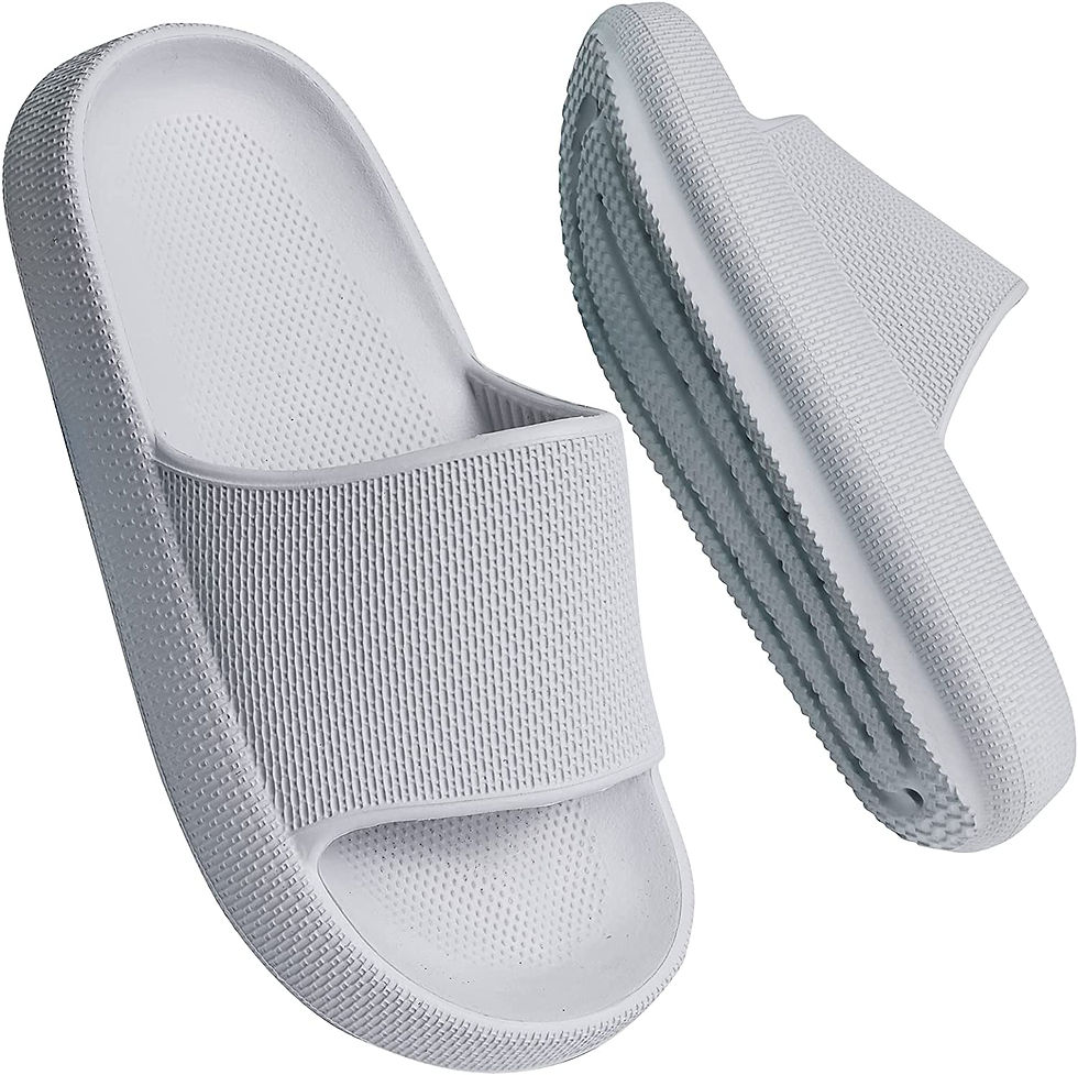 Thumbnail: FJWYSANGU Boys Girls Cloud Slides Thick Bathroom Pillow Slipper Sandals for Lit