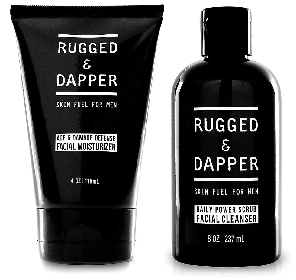 Thumbnail: RUGGED & DAPPER Daily Duo Skincare Set for Men | Includes Age + Damage Defense 