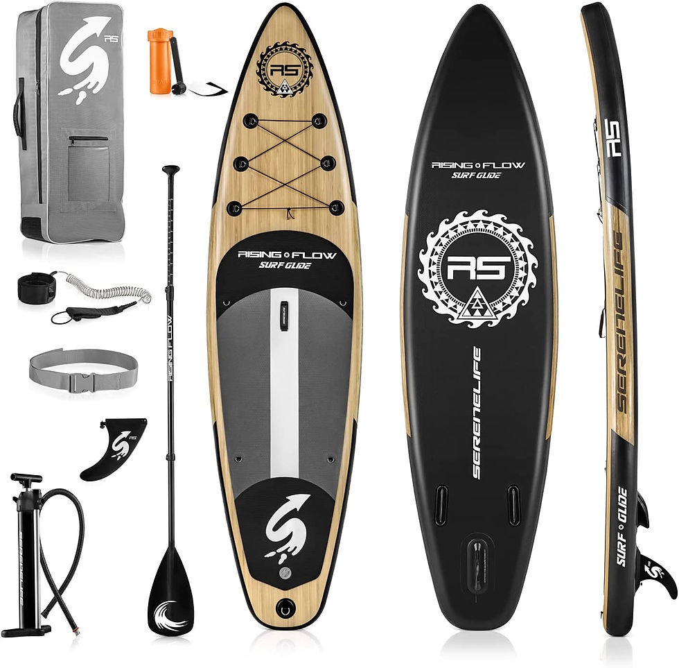 Thumbnail: SereneLife Inflatable Stand Up Paddle Board (6 Inches Thick) with Premium SUP A