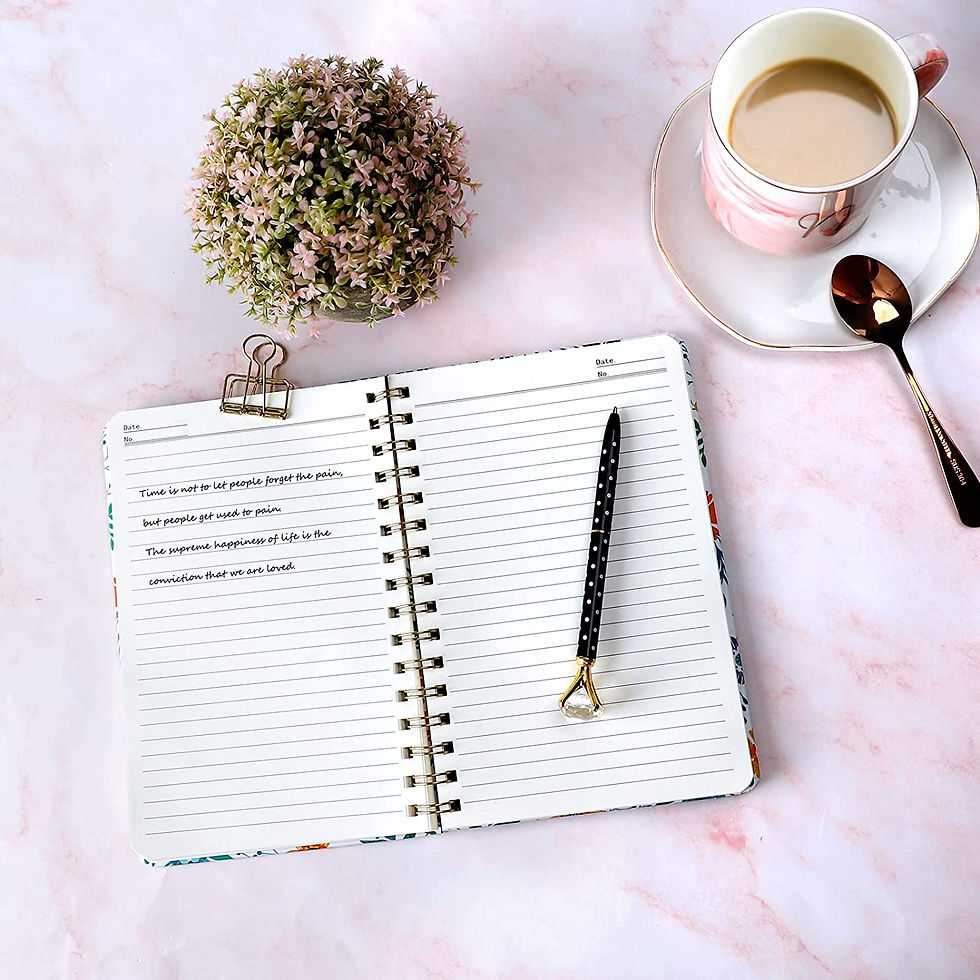 Thumbnail: EOOUT 3 Pack Spiral Notebook, Journal for Women, Hardcover Spiral Journal, 6"x 