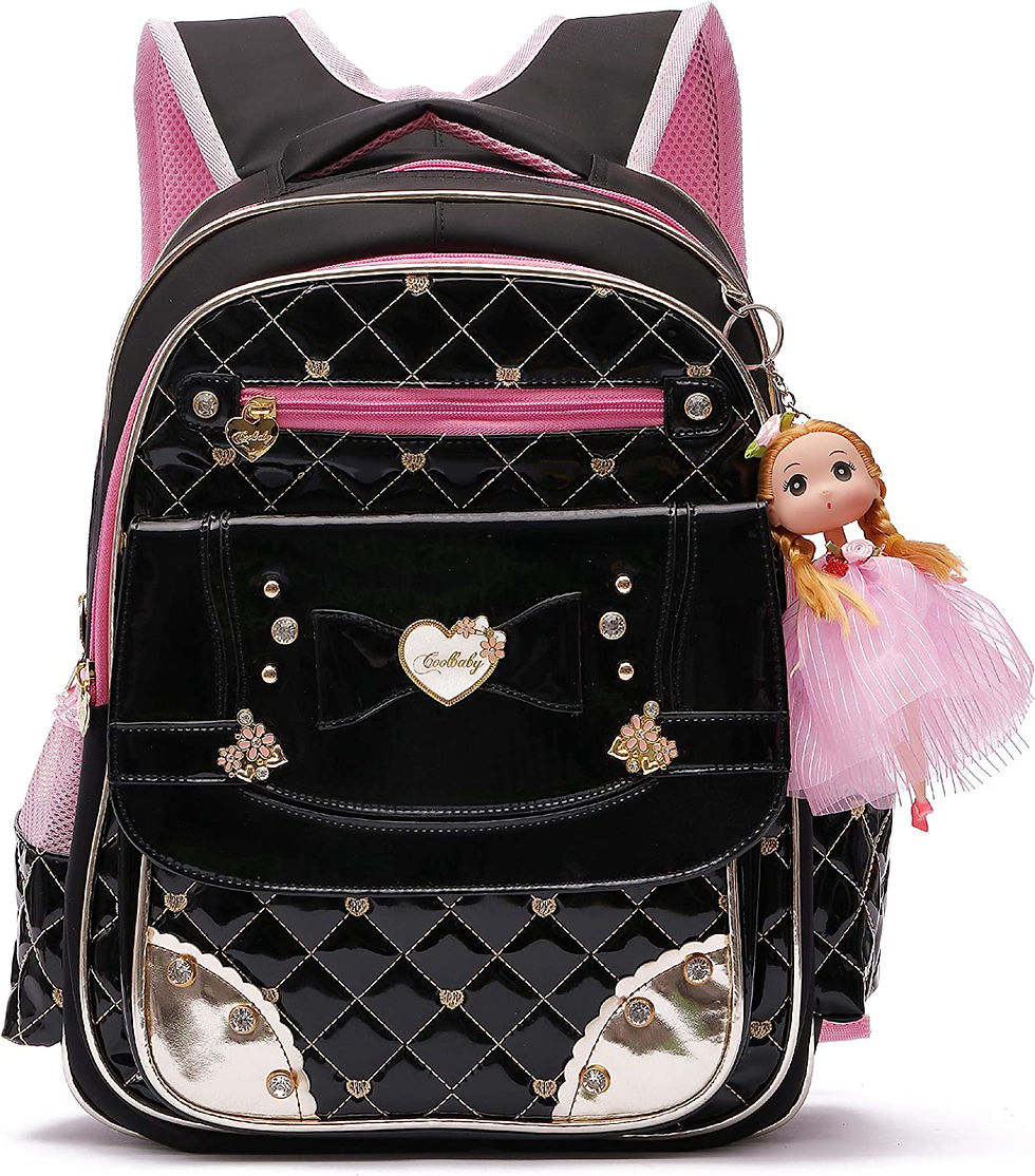 Thumbnail: AO ALI VICTORY Backpack for Girls, Waterproof Kids Backpacks School Bag Toddler