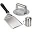 Thumbnail: HULISEN Cheese Melting Dome & Smashed Burger Press, 9 Inch Heavy Duty Round Bas