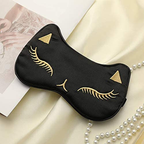 Thumbnail: PERFECTSIGHT Sleep Eye Masks, Cute Cat Silk Sleep Eye Cover Lightweight Adjusta