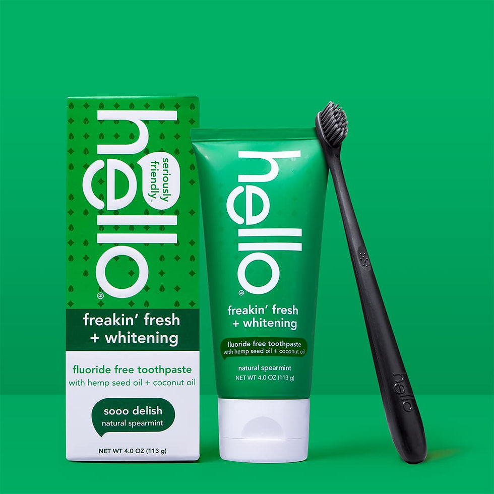 Thumbnail: Hello Freakin Fresh Whitening Toothpaste, Fluoride Free Hemp Toothpaste with Fa