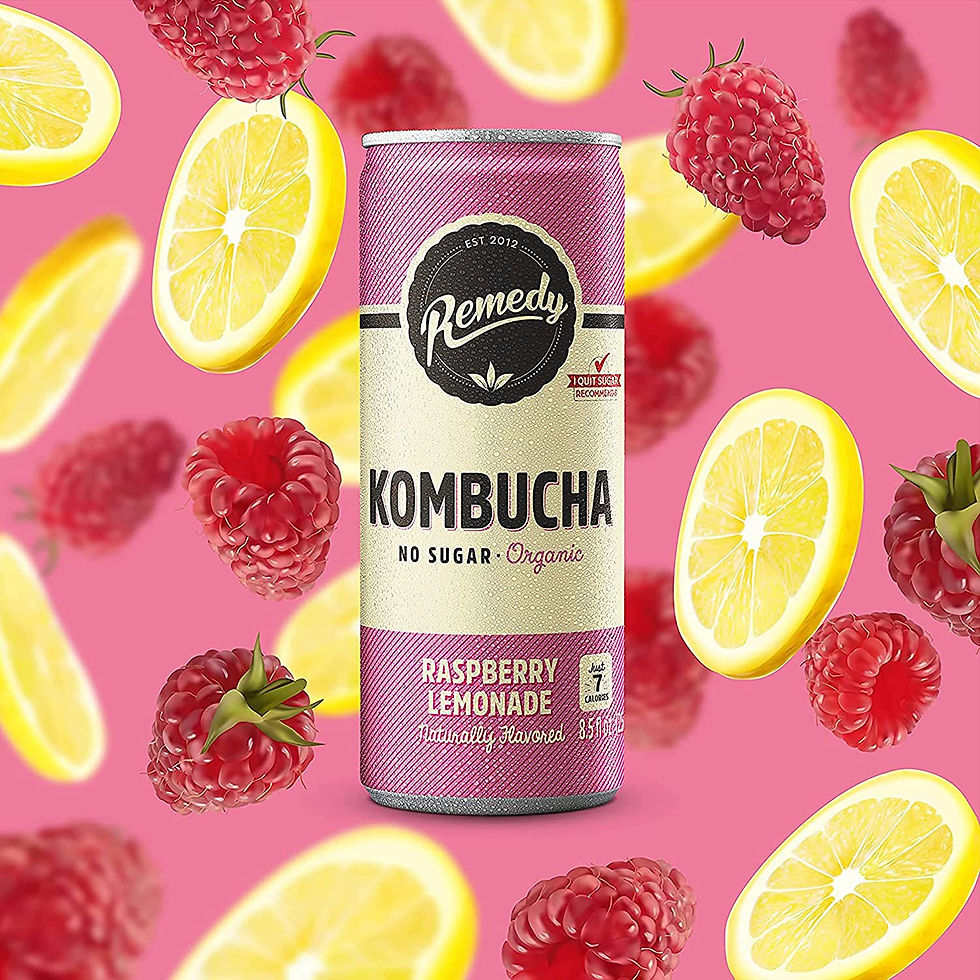 Thumbnail: Remedy Kombucha Tea Organic Drink - Sugar Free, Keto, Vegan & Gluten Free - Spa