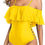 Thumbnail: Holipick Women Off Shoulder Swimsuits Tummy Control One Piece Bathing Suits Ruf