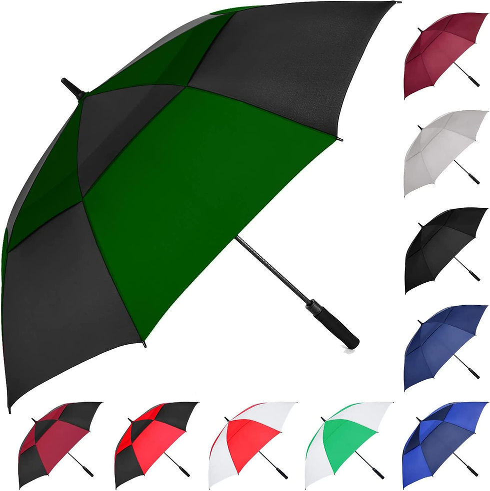 Thumbnail: MRTLLOA 62/68/72 Inch Automatic Open Golf Umbrella, Extra Large Oversize Double