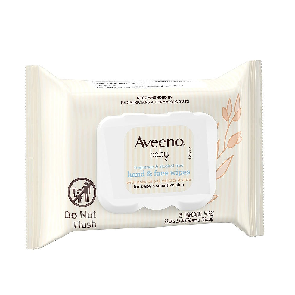 Thumbnail: Aveeno Baby Hand & Face Baby Wipes with Oat Extract and Aloe, Fragrance-Free Wi