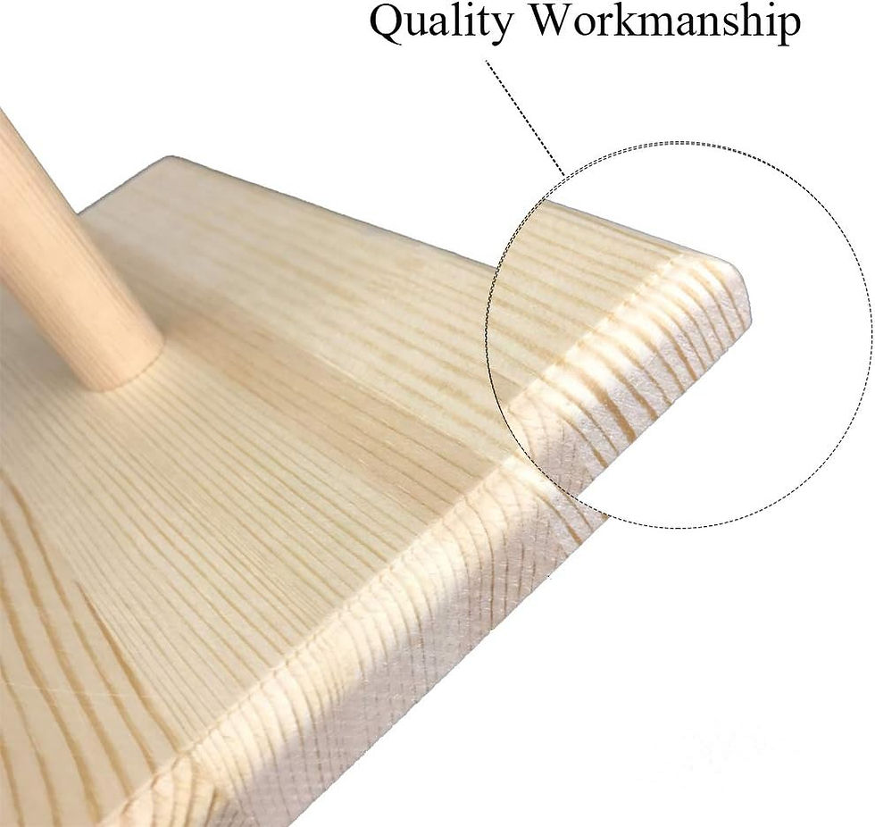 Thumbnail: LINSHRY Bird Training Stand, Portable Tabletop BLird Perch Spin Training Perch f