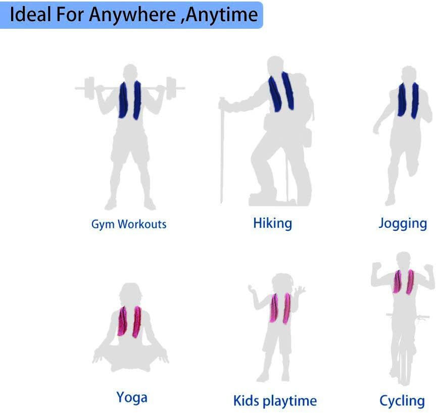 Thumbnail: Sukeen [4 Pack] Cooling Towel (40"x12"),Ice Towel,Soft Breathable Chilly Towel,