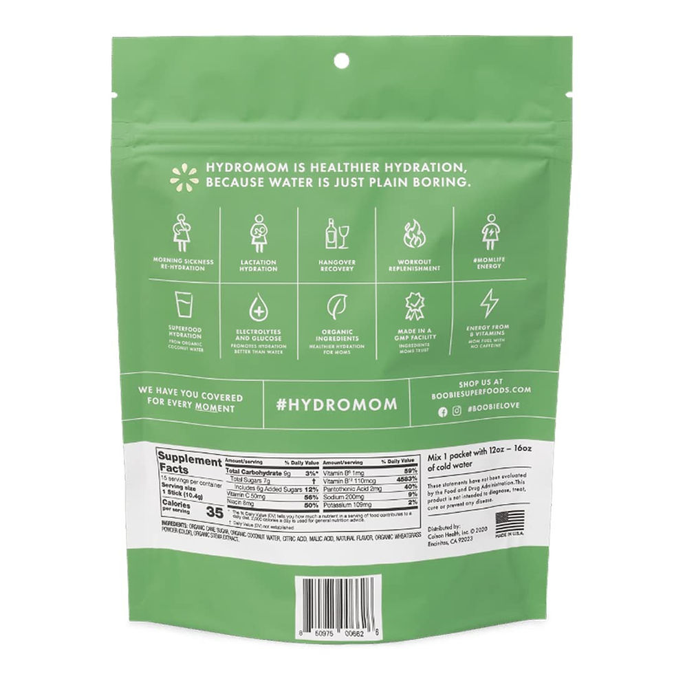 Thumbnail: Hydromom Electrolyte Drink Mix for Moms (Green Apple)
