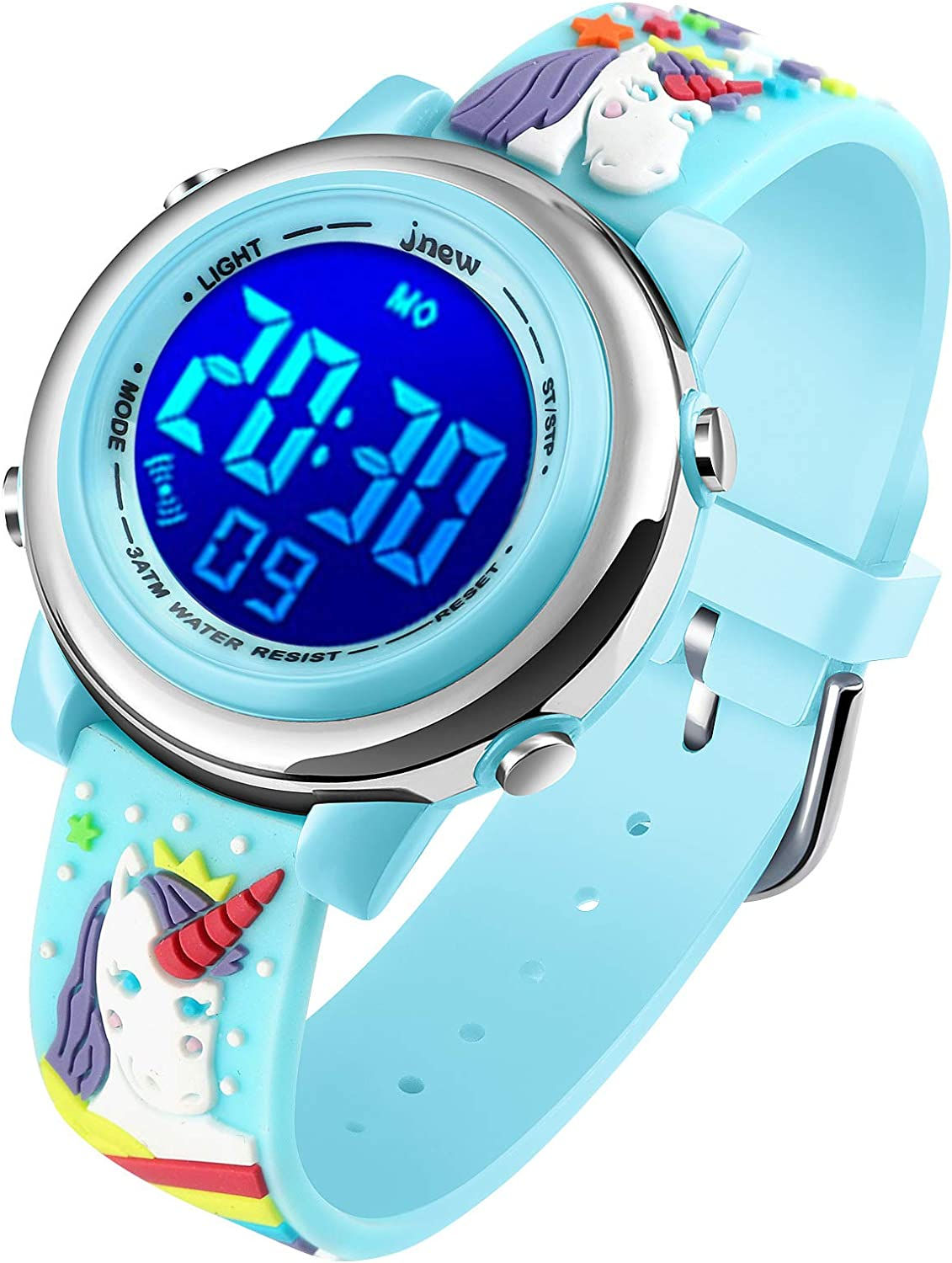 Kids Digital Sport Waterproof Watch for Girls Boys, Kid Sports Outdoor LED Elec