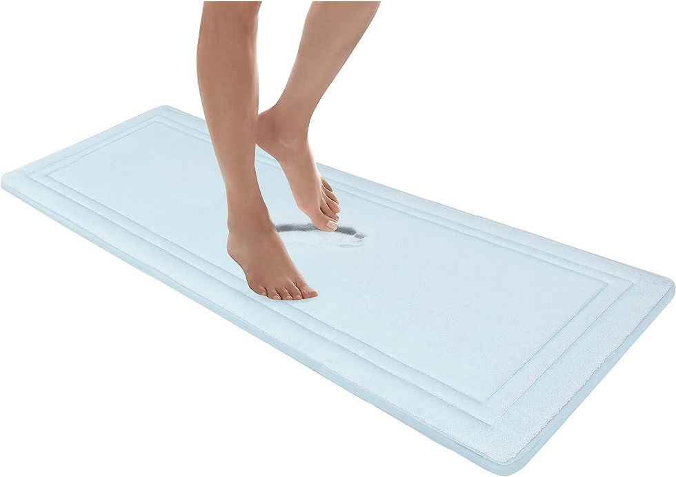 Thumbnail: Microdry 10887 Bath Mat, 17 in x 24 in, Coral