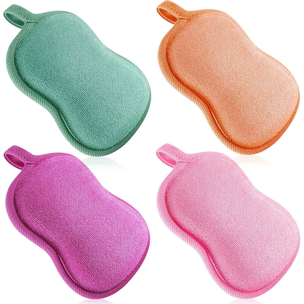Thumbnail: 4 Pieces Baby Bath Sponge Baby Sponge Soft and Absorbent Sponge for Kids Babies