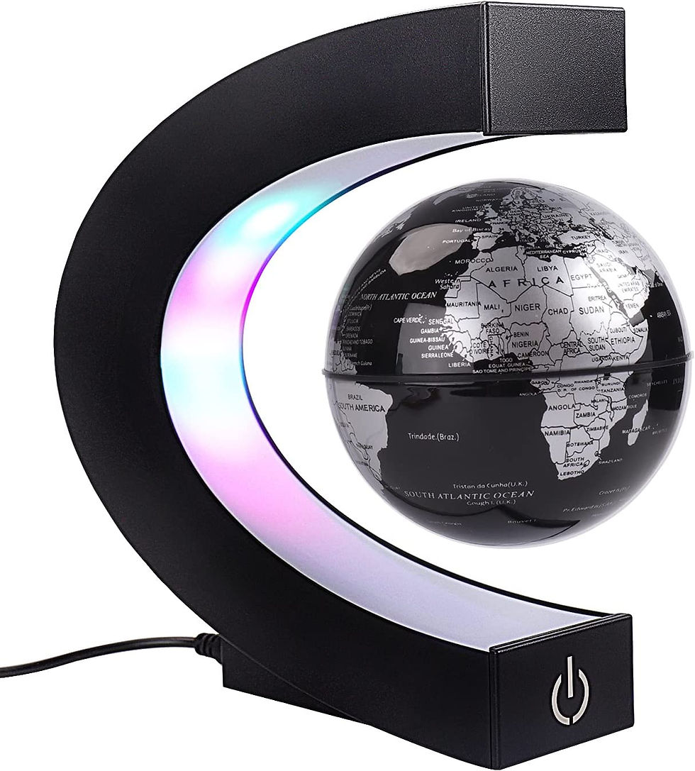 Thumbnail: Floating Globe with Colored LED Lights C Shape Anti Gravity Magnetic Levitation