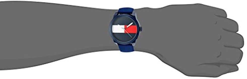 Thumbnail: Tommy Hilfiger Men's Quartz Plastic and Rubber Casual Watch, Color:Blue (Model: