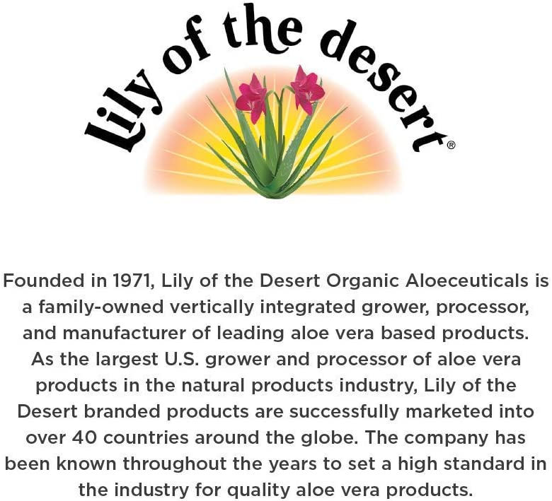 Thumbnail: Lily Of The Desert Aloe Vera Juice, Certified Organically Grown Whole Leaf, Die