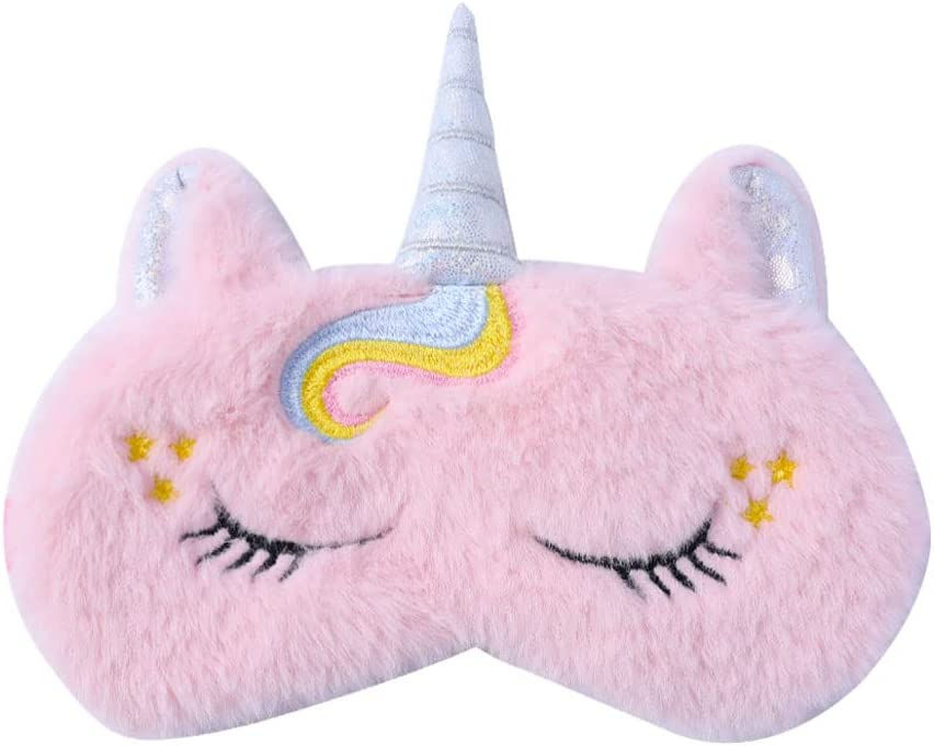 Thumbnail: Royal Hong Beauty Cute Plush Sleep Mask Kids, Girls Sleep Mask, Kids Sleep Mask