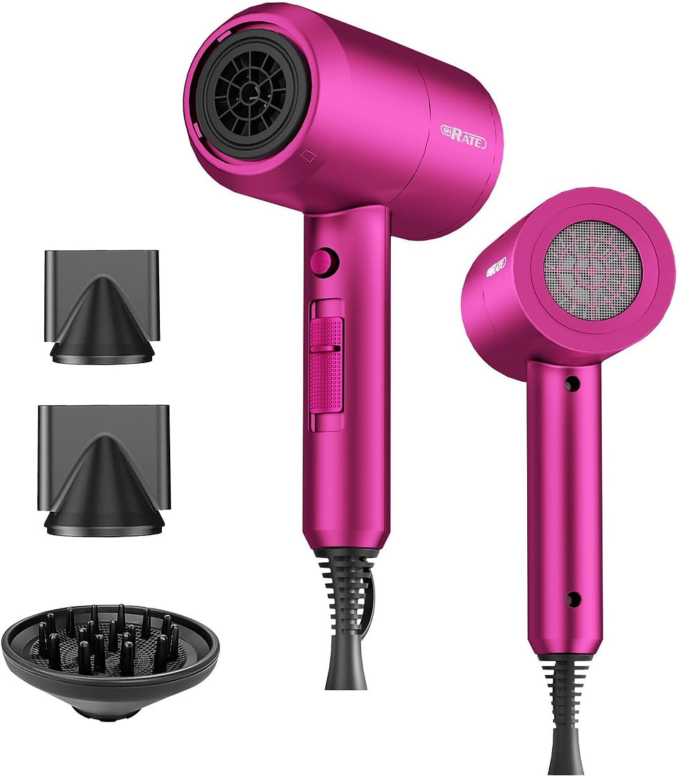 Thumbnail: SHRATE Ionic Hair Dryer with Diffuser | Professional Blow Dryer for Curly, Friz