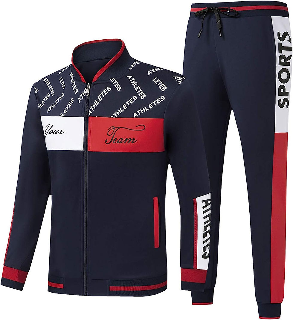 Thumbnail: Men's Casual Tracksuits Long Sleeve Jogging Suits Sweatsuit Sets Track Jackets 