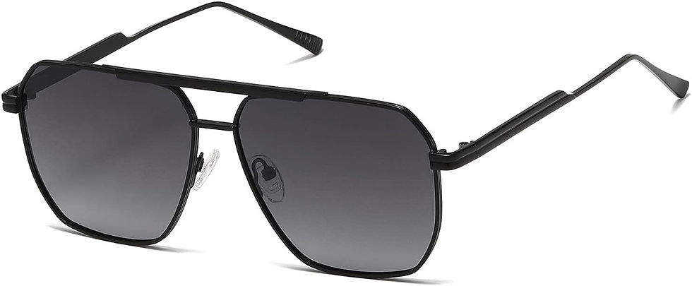 Thumbnail: kimorn Polarized Sunglasses Womens Men Retro Oversized Square Vintage Fashion S