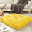 Thumbnail: HIGOGOGO Extra Large Floor Pillow, Square Tufted Floor Cushion with Frilled Edg