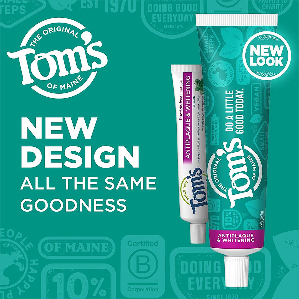 Thumbnail: Tom's of Maine Fluoride-Free Antiplaque & Whitening Natural Toothpaste, Pepperm