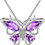 Thumbnail: Aurora Tears Butterfly Jewelry,Women 925 Sterling Silver Butterflies Birthstone