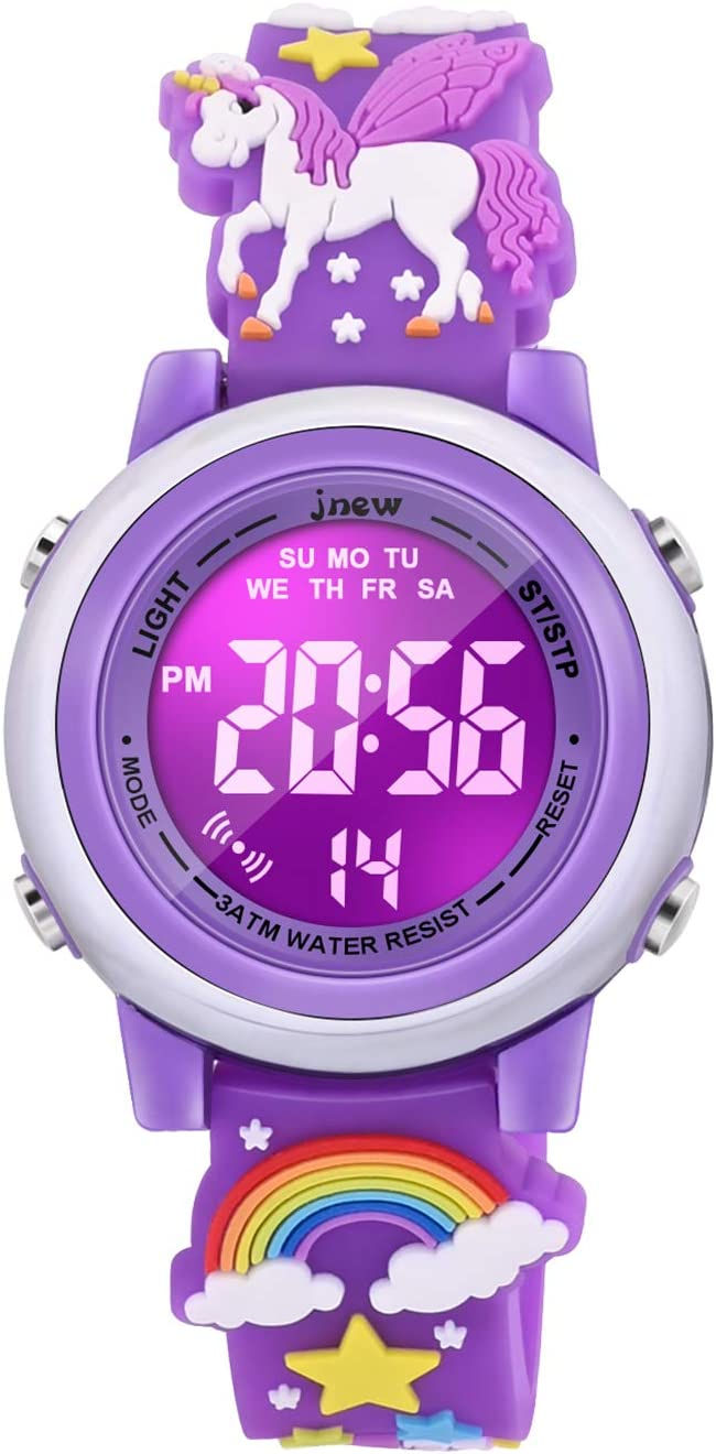Thumbnail: VAPCUFF 3D Cartoon Waterproof Watches for Girls with Alarm - Best Toys Gifts fo