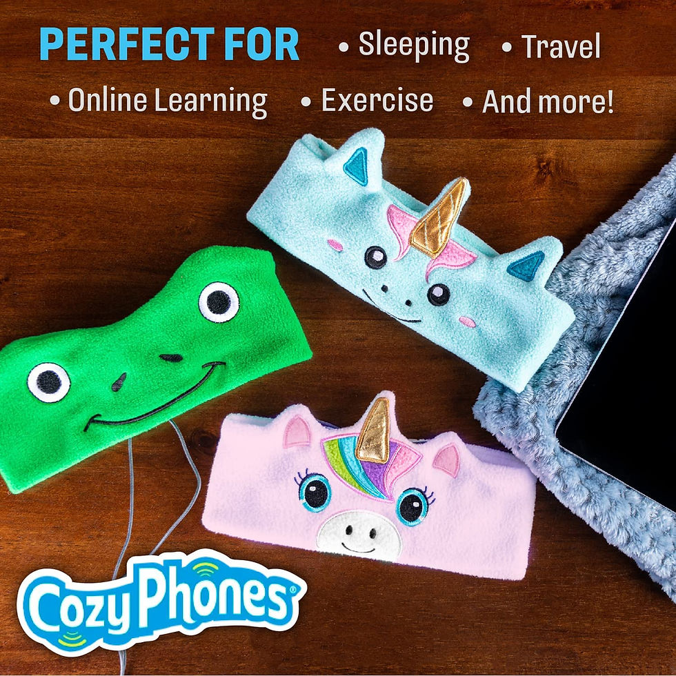Thumbnail: CozyPhones Over The Ear Headband Headphones - Kids Headphones Volume Limited wi
