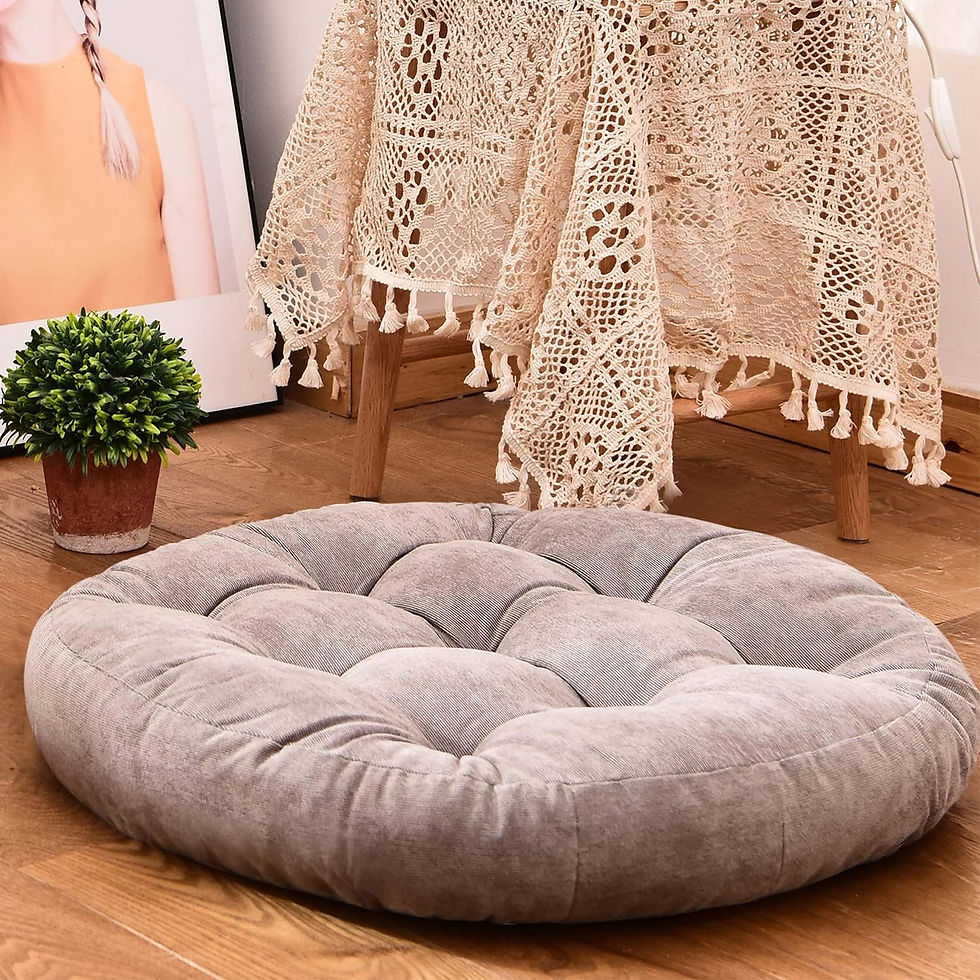 Thumbnail: HIGOGOGO Floor Pillow, Square Meditation Pillow for Seating on Floor Solid Thic