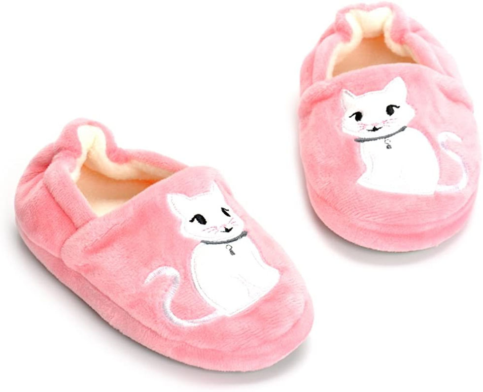 Thumbnail: ESTAMICO Toddler Girls' Bunny Slipper Cartoon Rabbit Warm Winter House Shoes