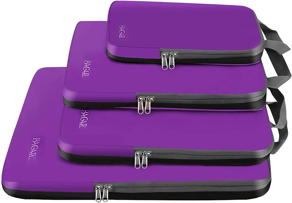 Thumbnail: BAGAIL 4 Set/5 Set/6 Set Compression Packing Cubes Travel Accessories Expandabl