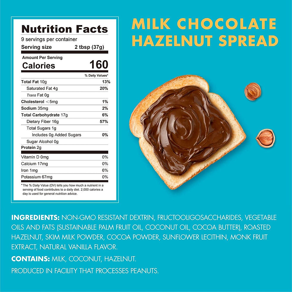 Thumbnail: ChocZero Keto Milk Chocolate Hazelnut Spread - Keto Friendly, No Sugar Added, B