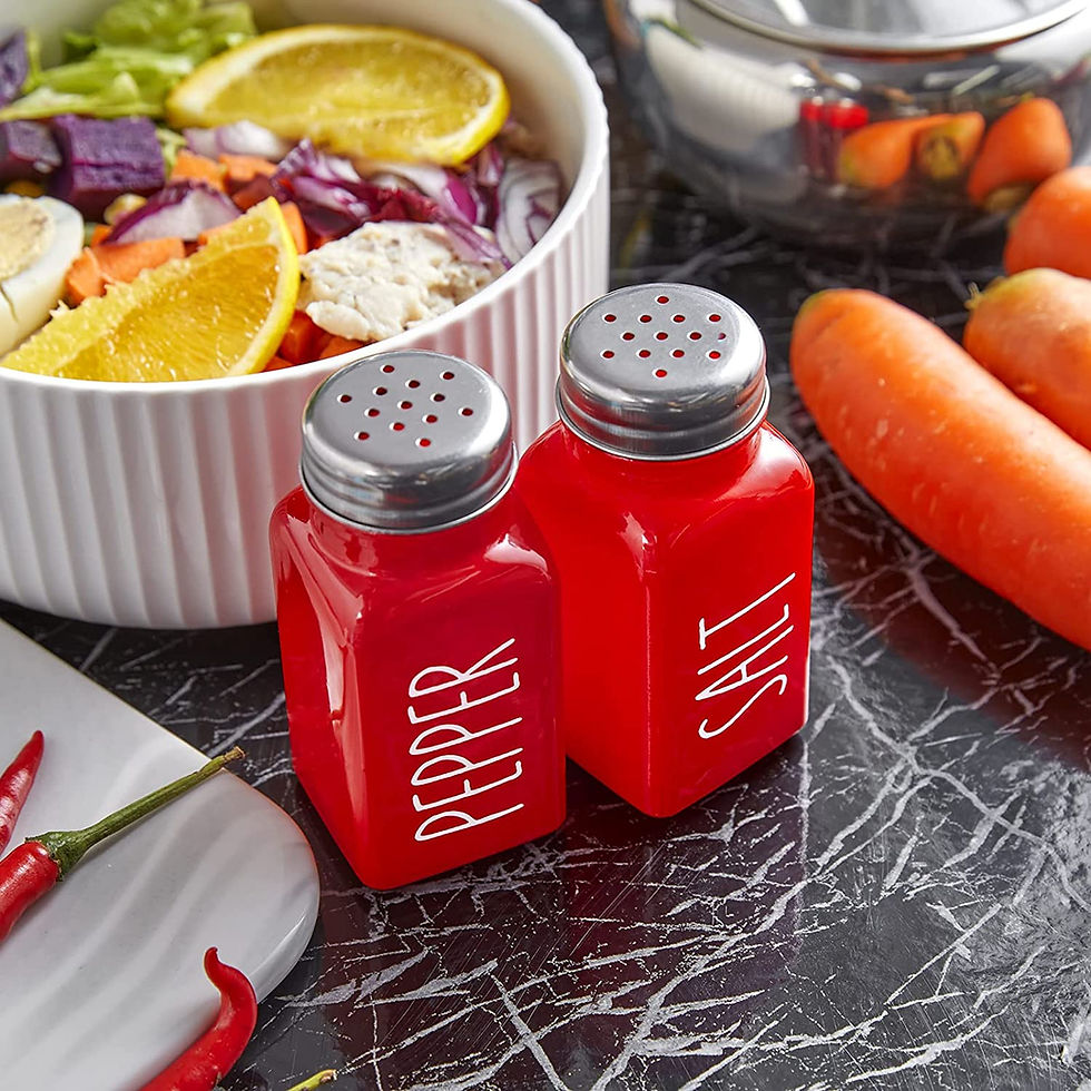 Thumbnail: Red Salt and Pepper Shakers Set - Bivvclaz 2.7 oz Christmas Salt and Pepper Sha