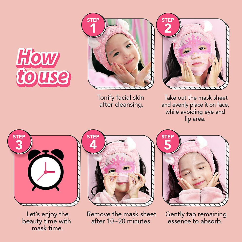 Thumbnail: [ peach and ] Ballerina Face Mask Sheet for Kids, Children | Facial Mask made w