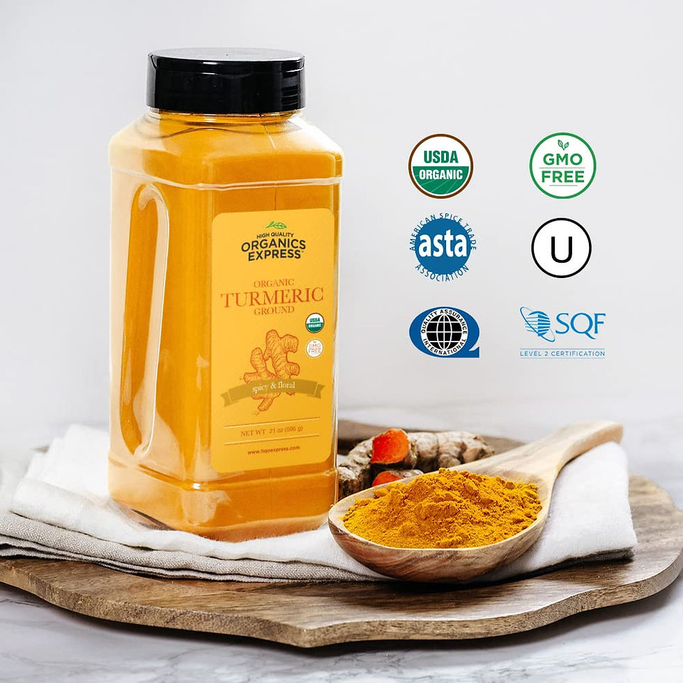 Thumbnail: HQOExpress - USDA Certified Organic - Non GMO - Ground Turmeric Spice Powder Se