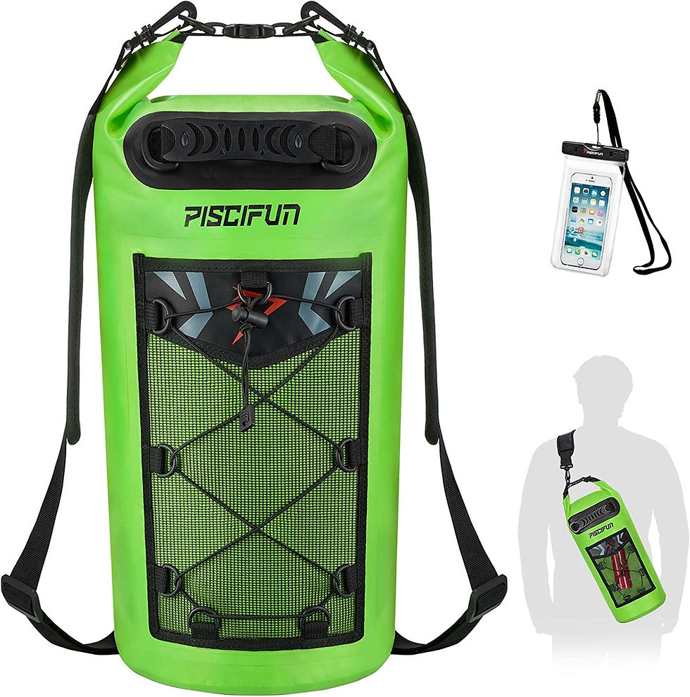 Thumbnail: Piscifun Dry Bag, Waterproof Floating Backpack 5L/10L/20L/30L/40L, with Waterpr