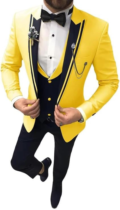 Thumbnail: Tuxedo Suits for Men Wedding 2024 Fashion 3 Piece Dress Business Prom Party Jac