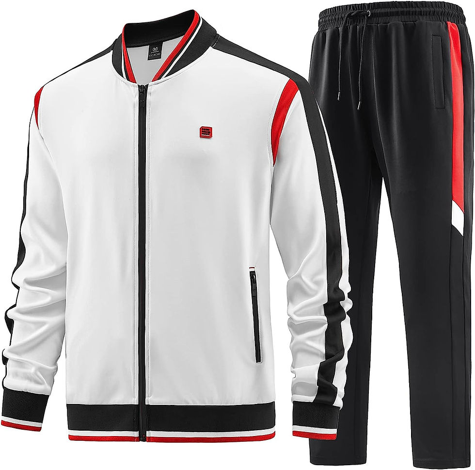 Thumbnail: Men's Casual Tracksuits Long Sleeve Jogging Suits Sweatsuit Sets Track Jackets 