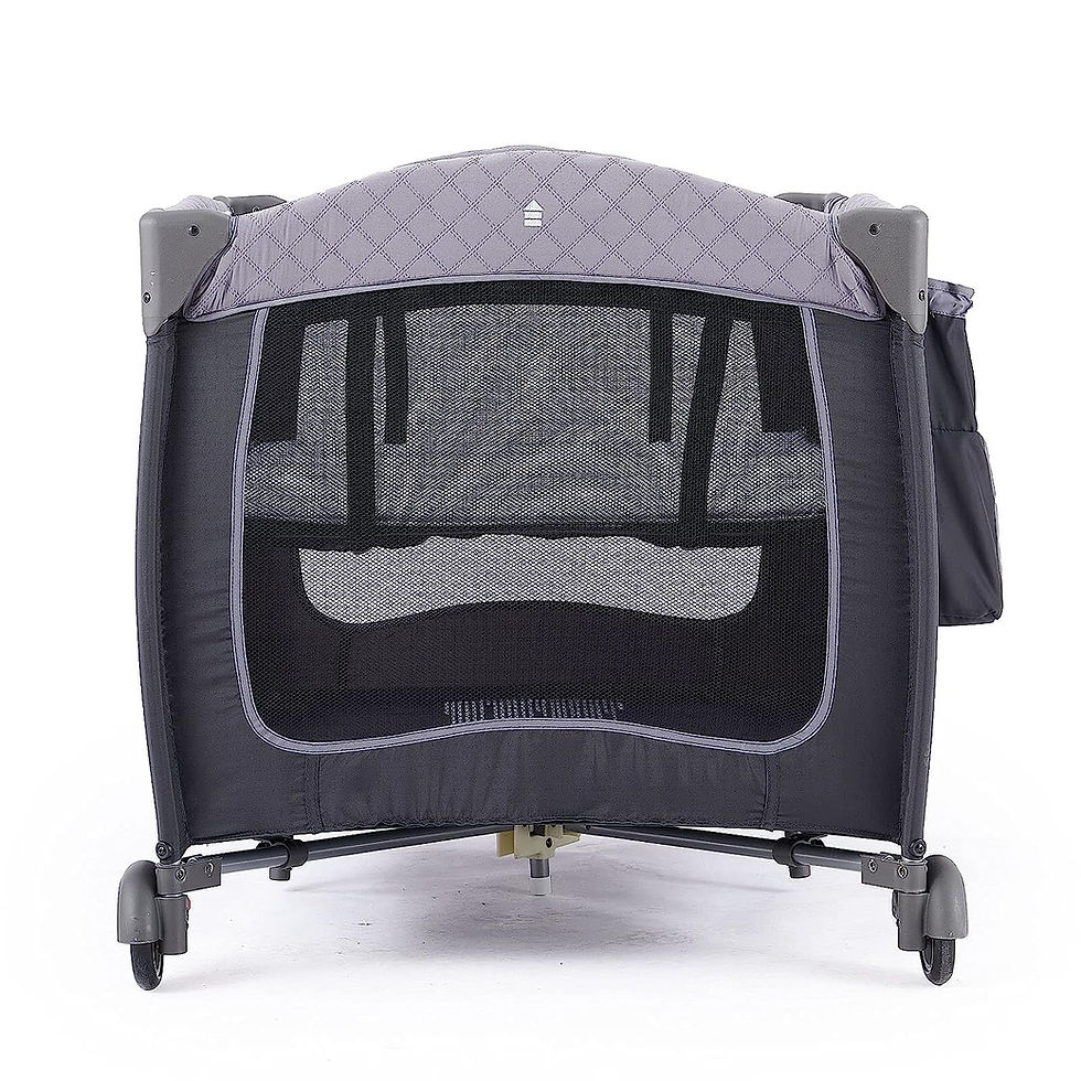 Thumbnail: Pamo Babe Portable Baby Nursery Center Baby Playard, Foldable Baby Crib with Ch