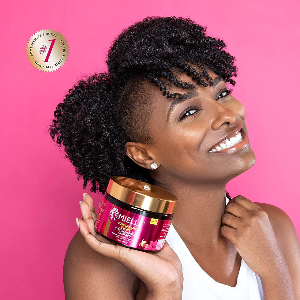 Thumbnail: Mielle Organics Pomegranate & Honey Sculpting Custard, Natural Styling Cream Pl